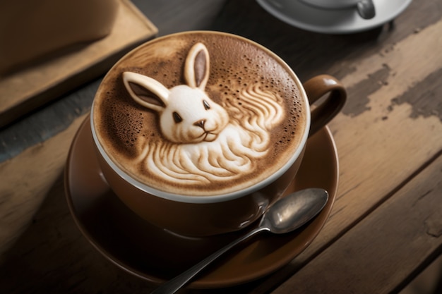 Foto gratuita bodegón de taza de café de pascua