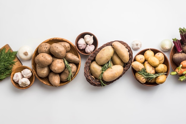 Foto gratuita bol y bolsas con verduras