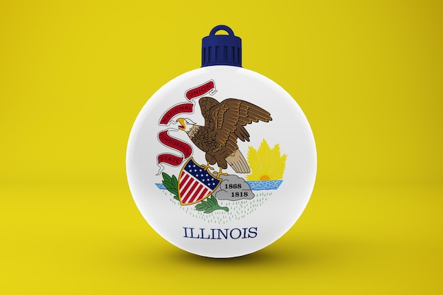 Foto gratuita bola de navidad de illinois