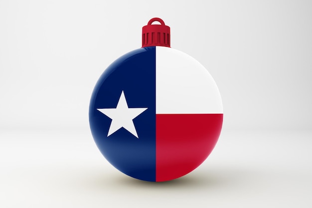 Foto gratuita bola de navidad de texas