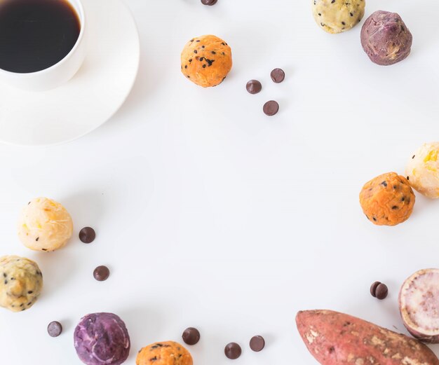 Bolas de patata con chocolate