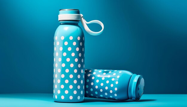 Botella de agua purificada limpia y refrescante generada por IA