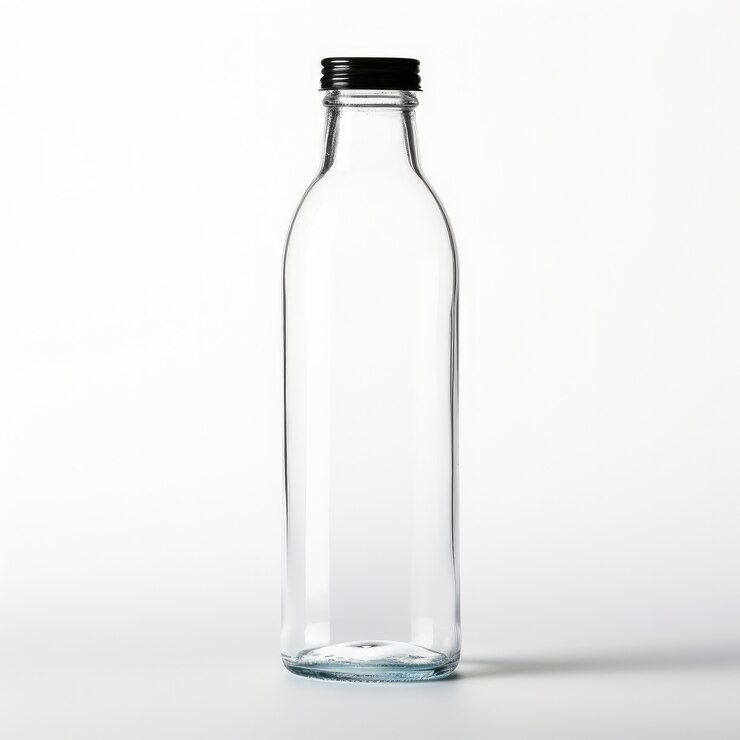 Foto gratuito botella de agua transparente en el estudio