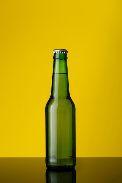 Botella de cerveza fría