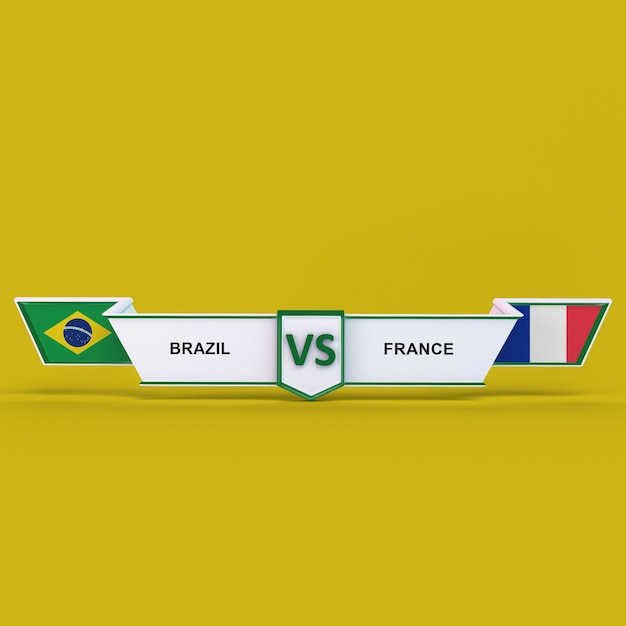 Foto gratuita brasil vs francia