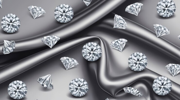 Foto gratuito brillo de lujo diamantes arte digital