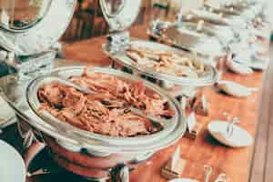 Foto gratuita buffet catering