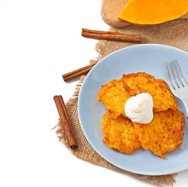 Buñuelos de calabaza con canela y azúcar