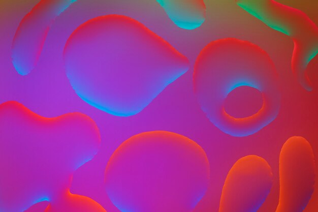 Burbuja de aceite degradado de fondo abstracto en papel tapiz de agua