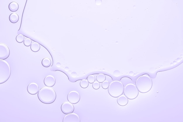 Burbuja de aceite de fondo abstracto púrpura en papel tapiz de agua