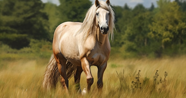 El caballo en la naturaleza genera imagen