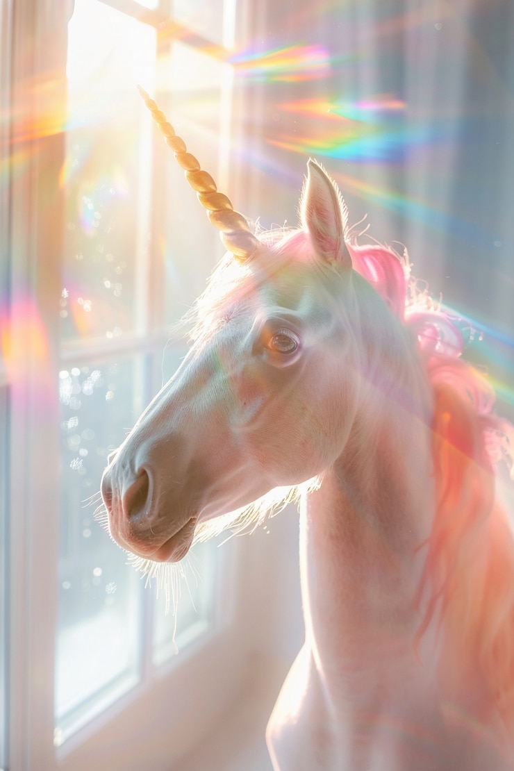 Foto gratuito la cabeza de unicornio de la fantasía