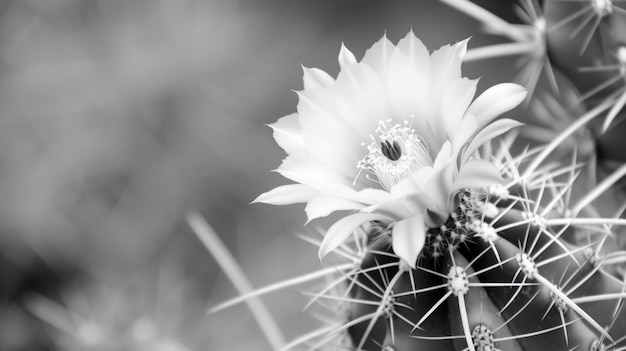 Foto gratuita cactus del desierto monocromático