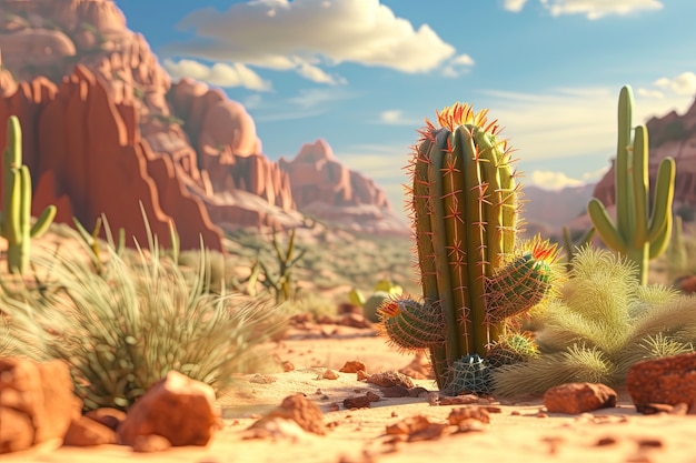 Foto gratuita cactus del desierto en la naturaleza