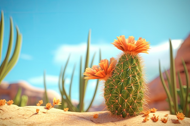 Foto gratuita cactus del desierto en la naturaleza