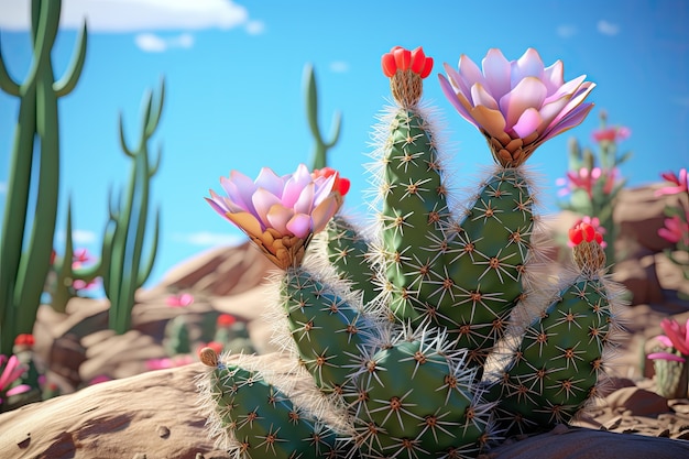 Foto gratuita cactus del desierto en la naturaleza