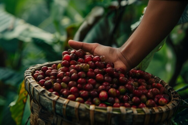 Foto gratuito el café adulto cosechando