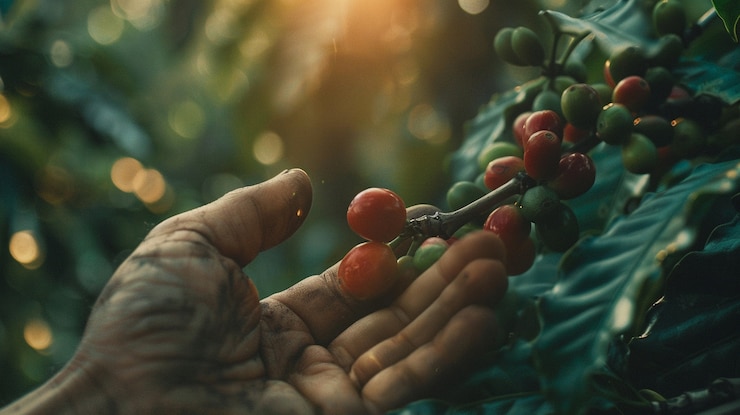 Foto gratuito el café adulto cosechando