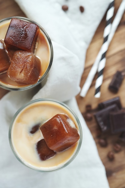 Café helado con chocolate