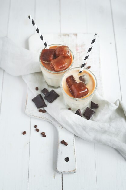 Café helado con chocolate