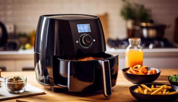 Foto gratuita café recién hecho y desayuno de pan tostado generado por ia