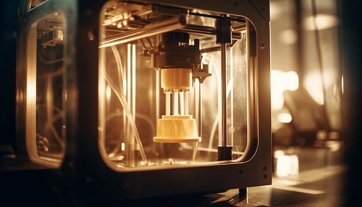 Foto gratuito cafetera de cromo brillante elabora capuchino fresco en el interior generado por ia