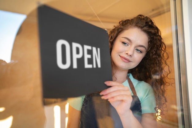 Foto gratuita cafetería pequeña empresa