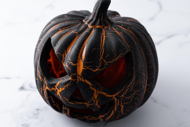 Calabaza negra de Halloween