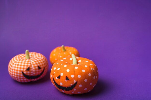 Calabazas naranjas suaves de Halloween