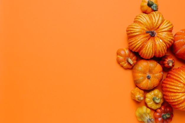 Foto gratuita calabazas para el otoño