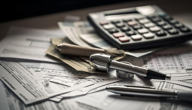 Foto gratuito cálculo de las finanzas e inversión para la riqueza futura generada por la ia