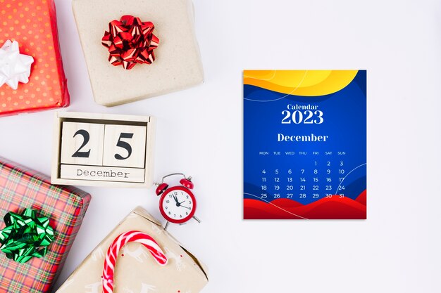 calendario navideño colombiano para 2023