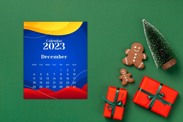 calendario navideño colombiano para 2023