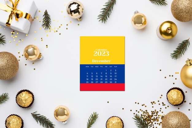 calendario navideño colombiano para 2023