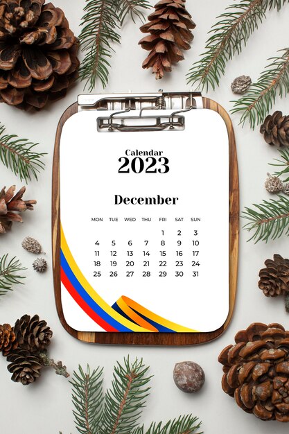 calendario navideño colombiano para 2023