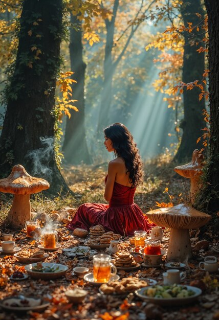 El cálido editorial estético de otoño