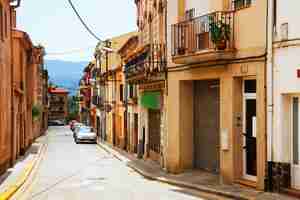 Foto gratuita calle en pueblo catalán. breda