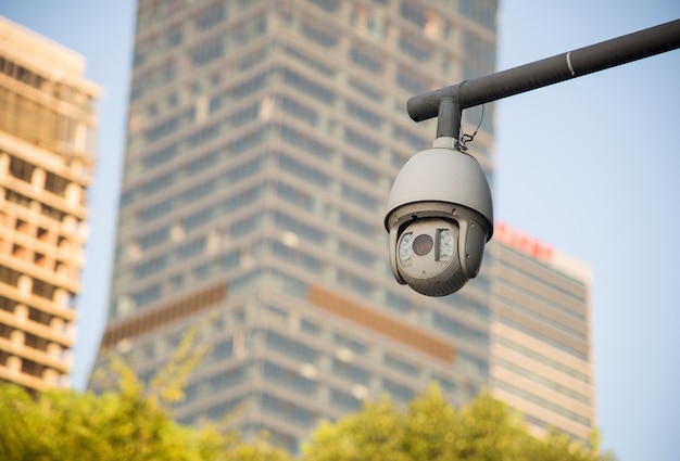 cámara de seguridad y video urbano