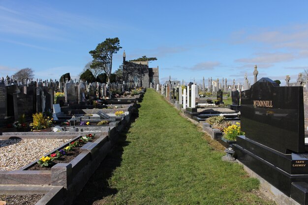 Camino del jardín del cementerio