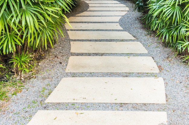 Camino en el jardín.