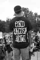 Foto gratuita camisa black lives matter