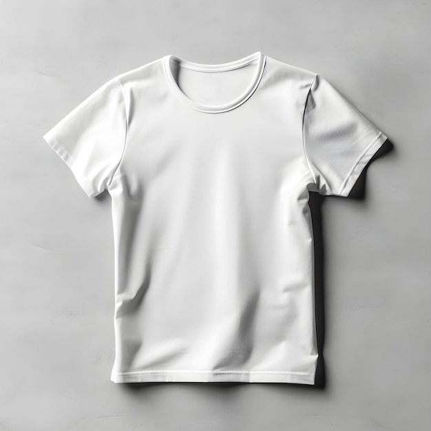 Foto gratuita camiseta blanca abierta con percha sobre fondo de madera
