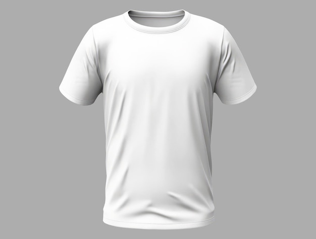 Camiseta blanca sobre fondo claro