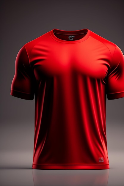 Foto gratuita una camiseta roja con la palabra adidas.