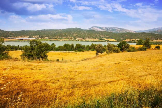 Campos en el valle del río Serge