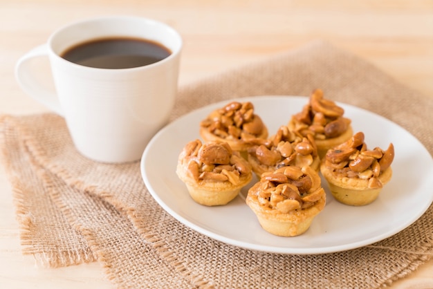 caramelo cupcake con café