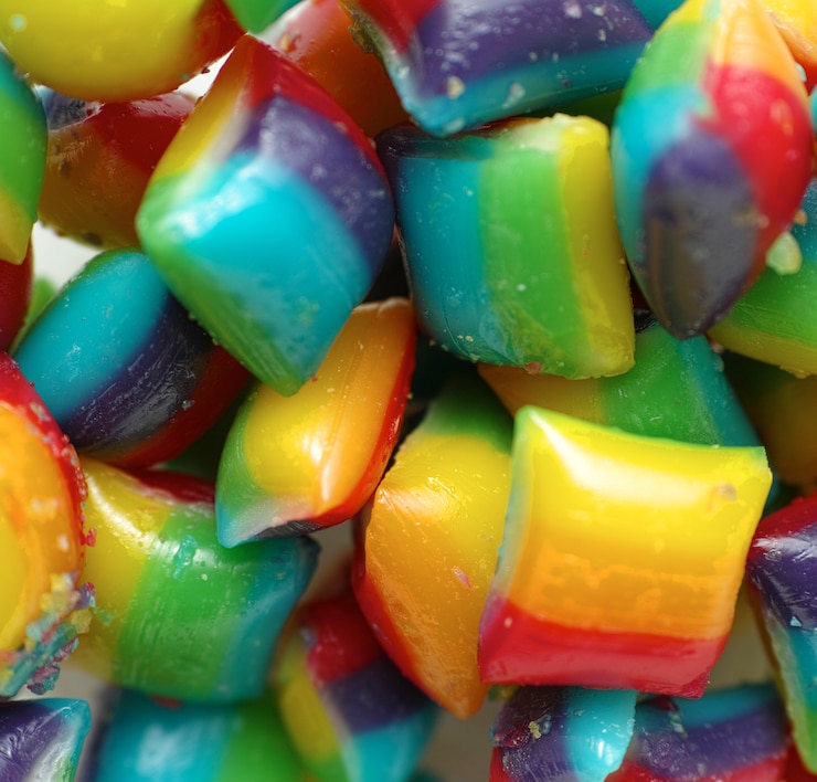 Foto gratuito caramelos de colores
