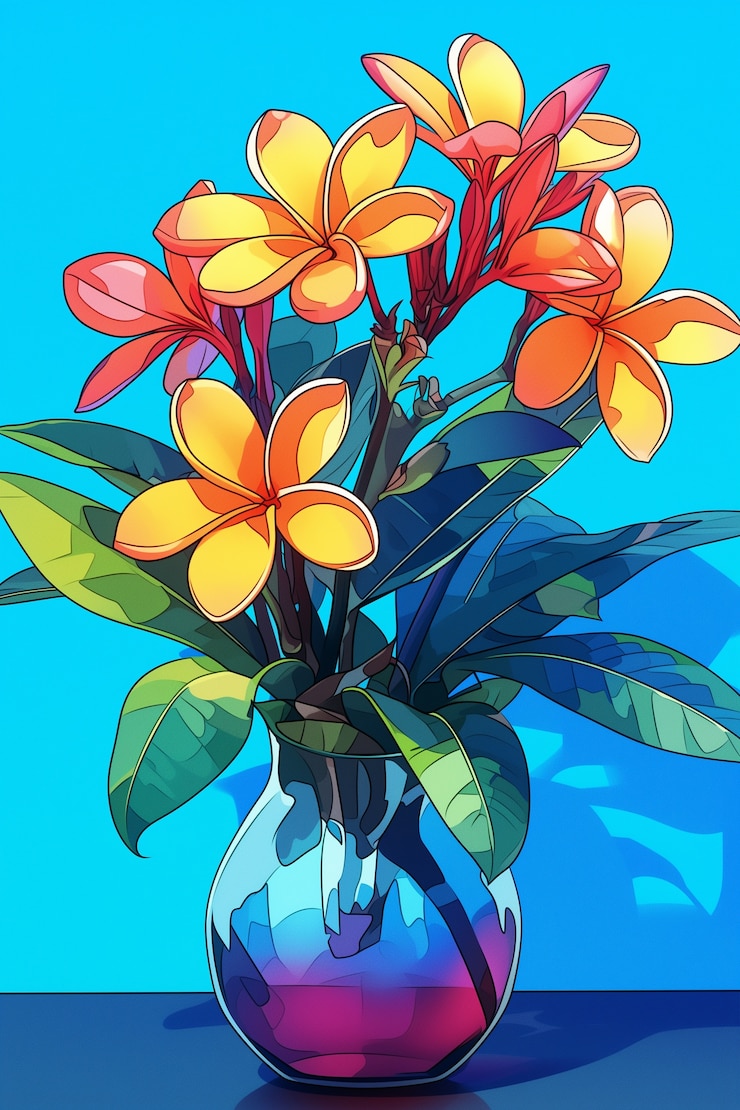 Foto gratuito caricatura de un ramo de flores