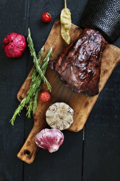 Carne asada con especias