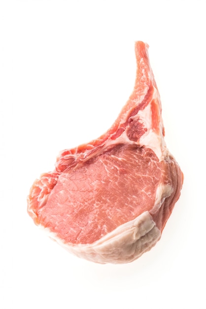 Carne de cordero cruda carne de cerdo